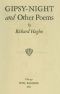 [Gutenberg 47055] • Gipsy-Night, and Other Poems